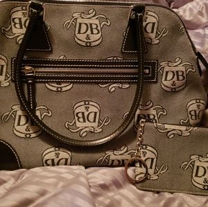 Large Domed Dooney & Bourke Coated Cotton Satchel